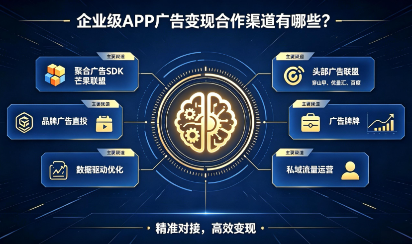 企业级APP广告变现合作渠道有哪些?