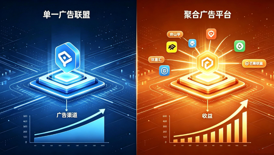 聚合广告平台和单一广告联盟区别在哪?
