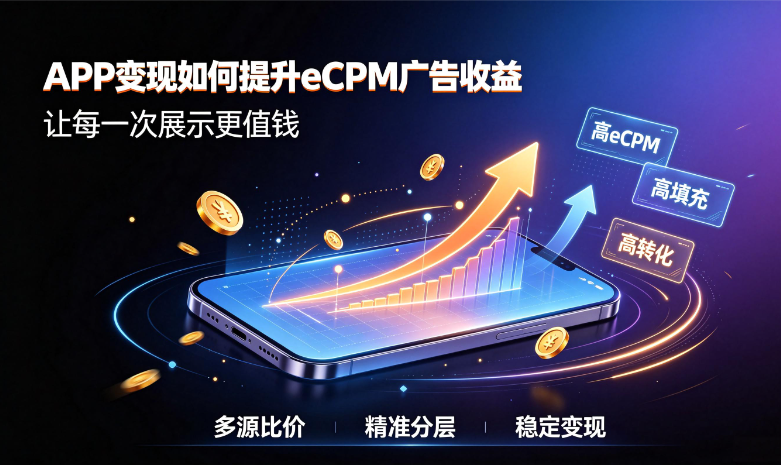 APP变现如何提升eCPM广告收益?