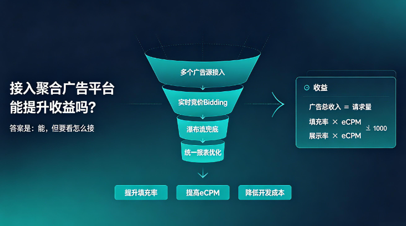APP变现接入聚合广告平台可以提升广告收益吗?