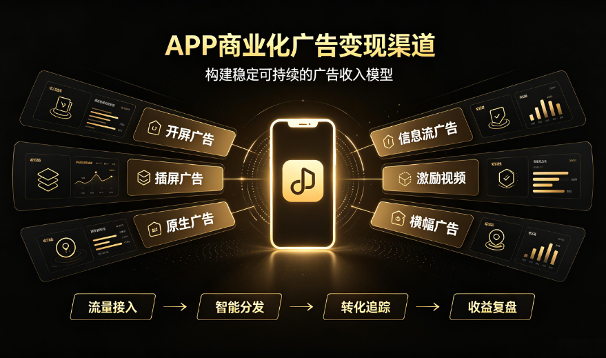 APP商业化广告变现渠道有哪些?