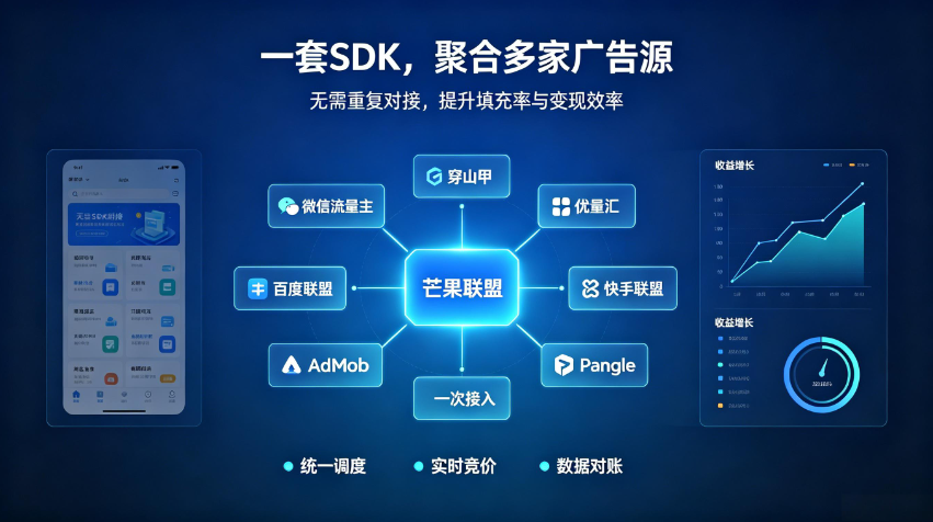 无需多个SDK对接的聚合广告平台有哪些?