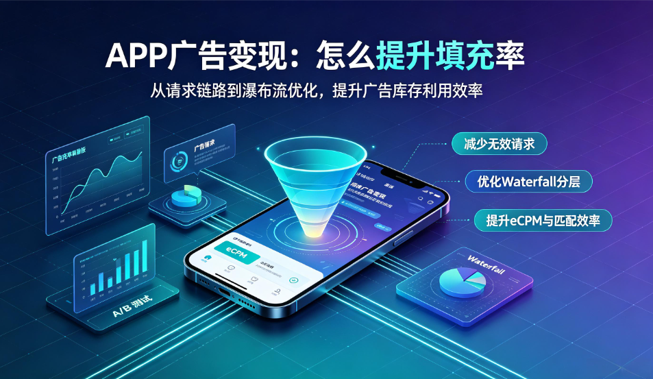 app广告变现怎么提升填充率?
