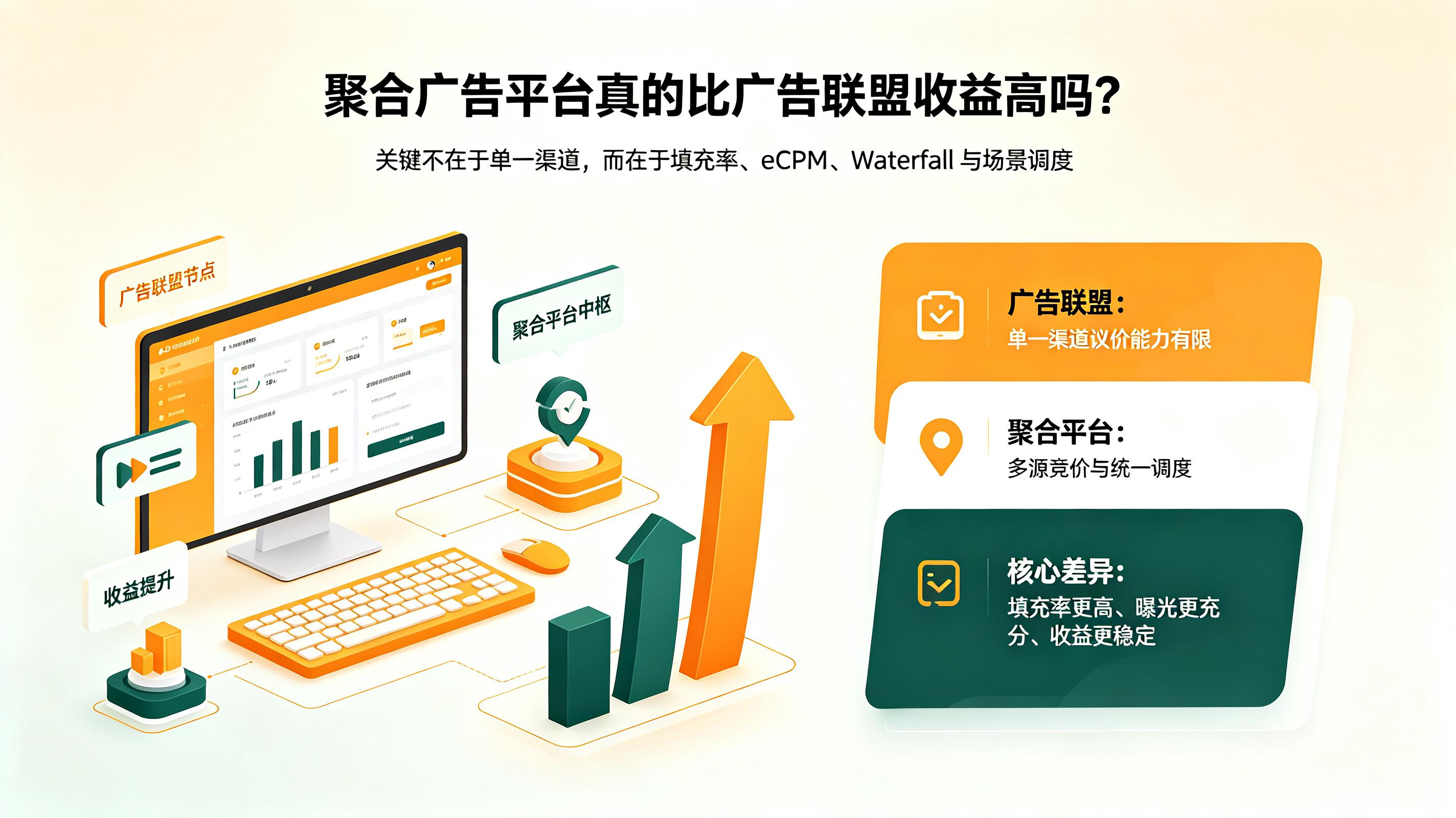 聚合广告平台真的比广告联盟收益高吗?