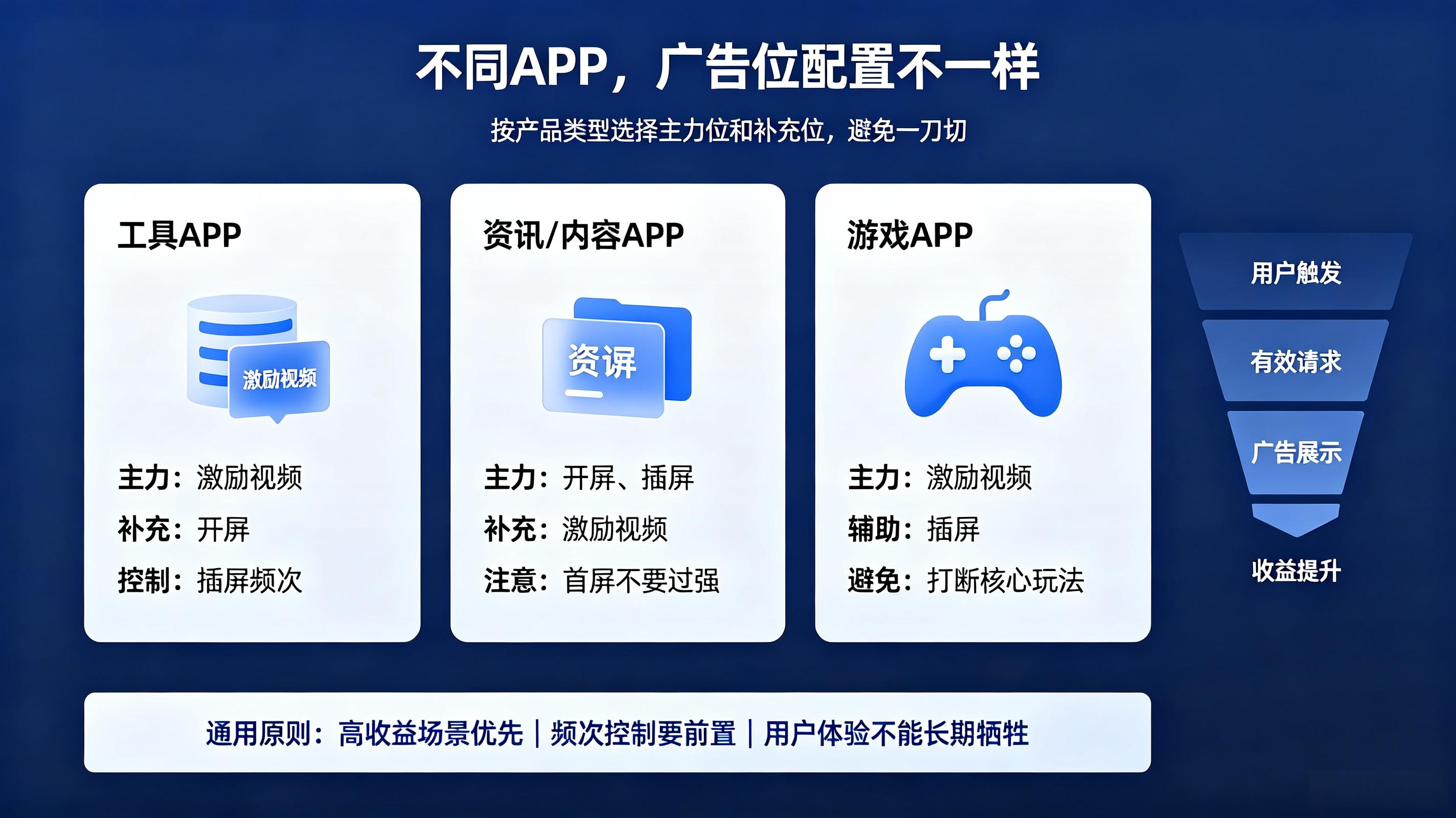 APP变现如何配置广告位提升整体广告收益?