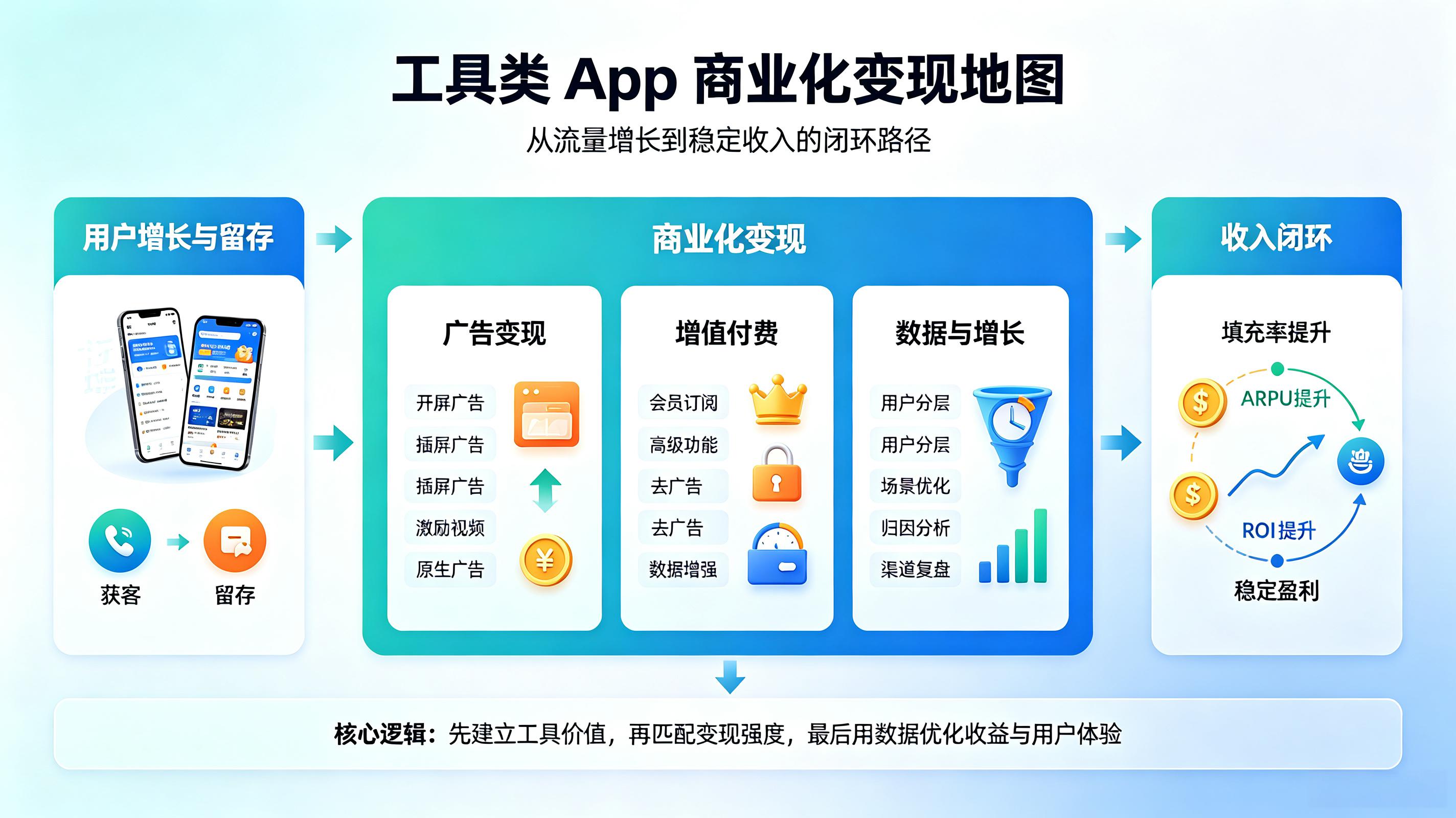 工具类app如何盈利实现商业化变现?