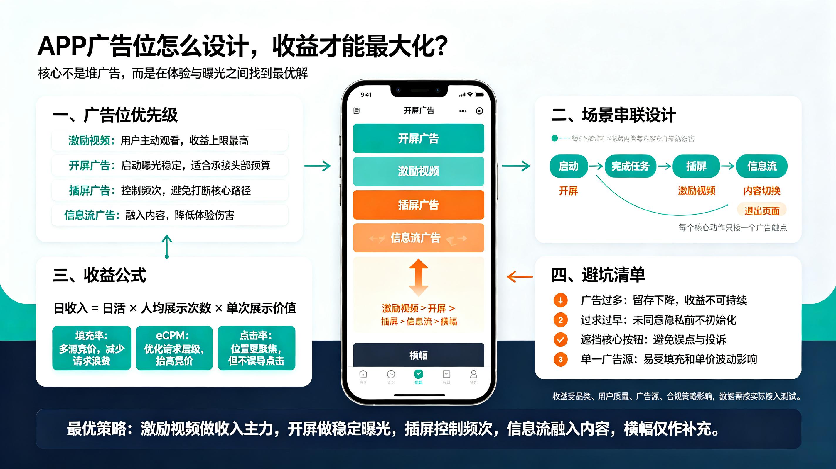 app变现广告位怎么设计能让收益实现最大化?