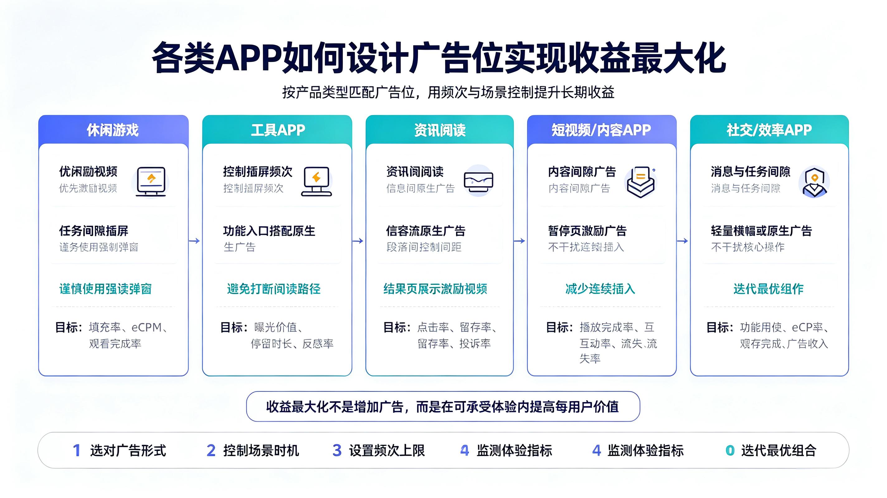 各类APP如何设计广告位实现收益最大化?