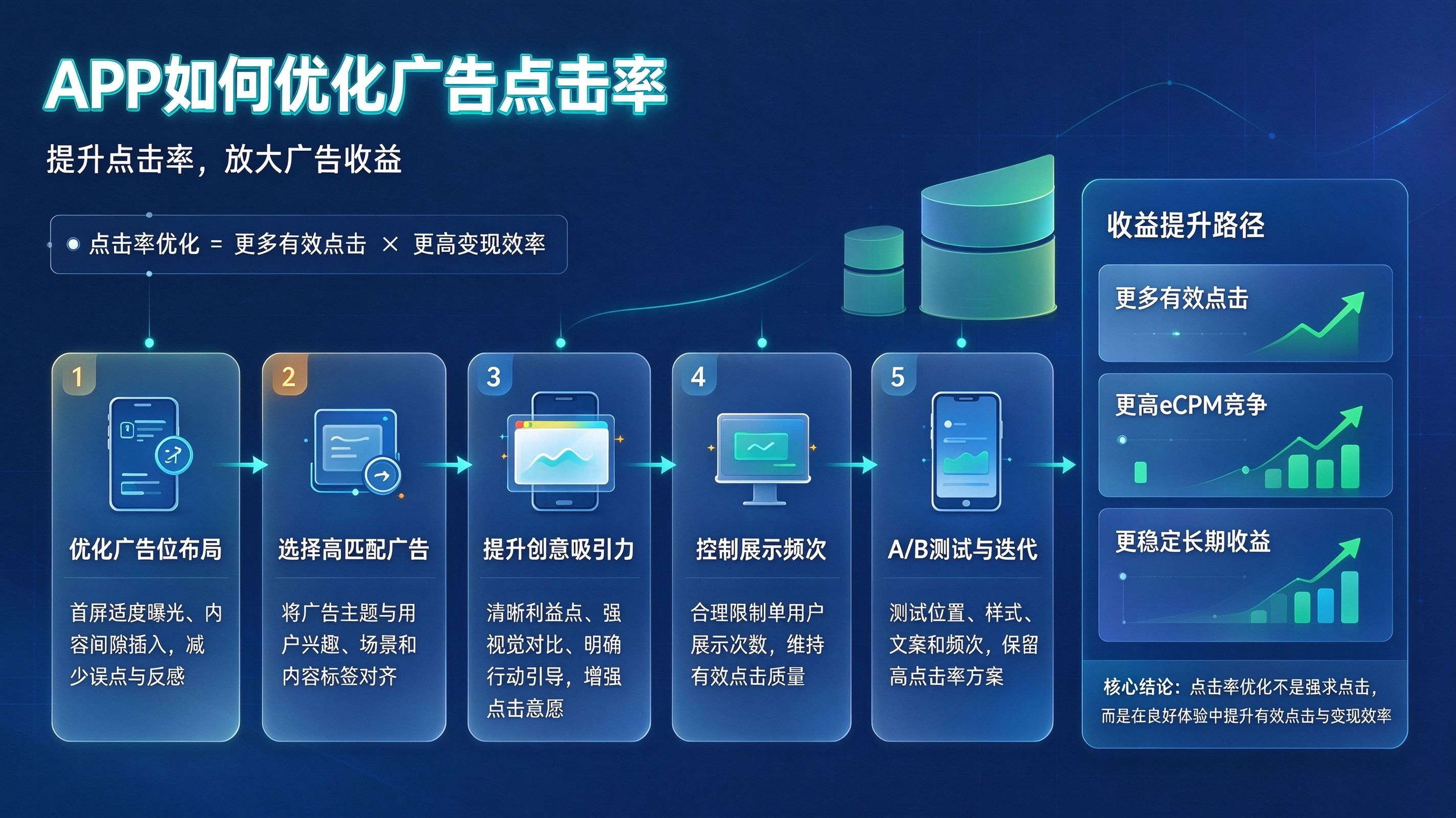 APP如何优化广告点击率提升收益?